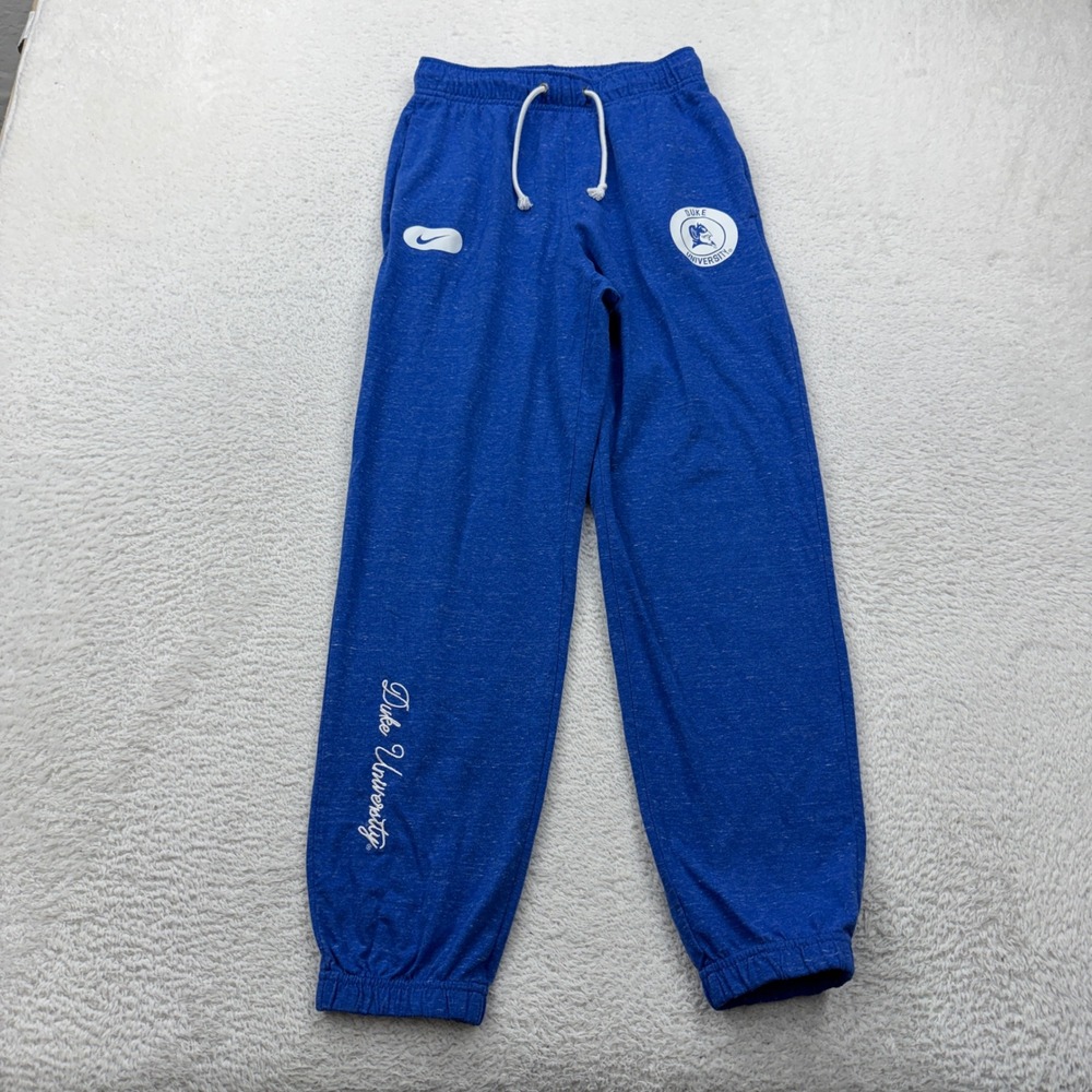 Nike Duke University Blue Devils Sweatpants Mens XS Royal Blue Joggers NCAA